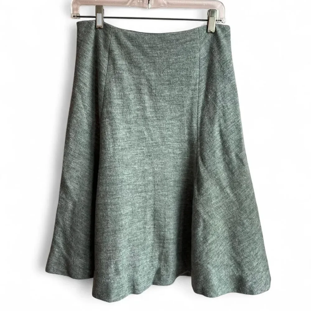 L' agence Grey Wool Skirt